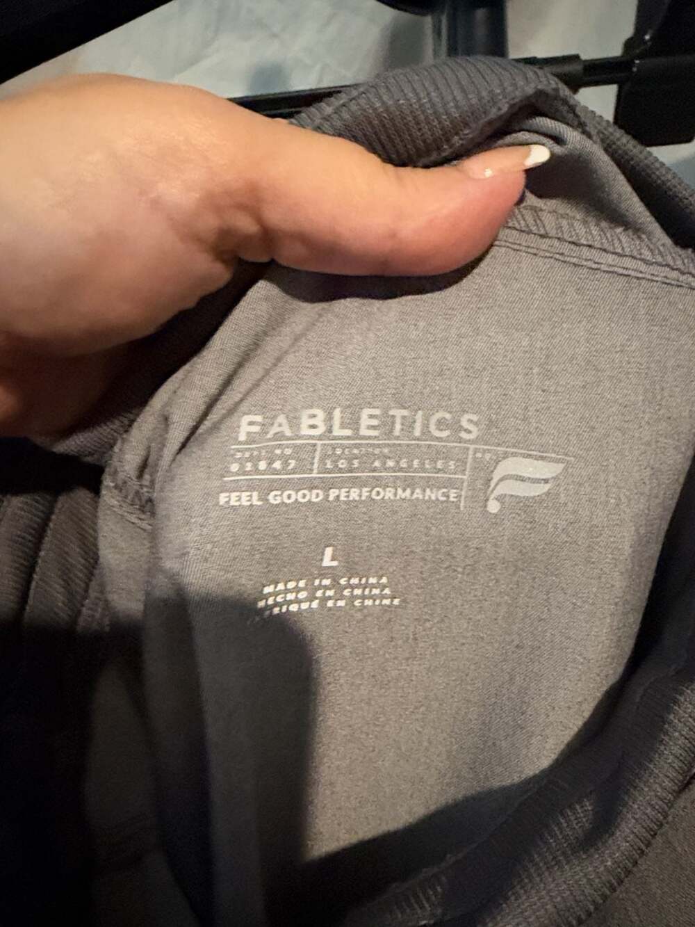Fabletics Jogger Pants Size L Gray Drawstring Athletic - Picture 2 of 4